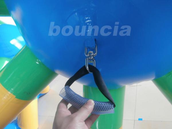 roda inflável colorida do hamster de encerado do PVC de 0.9mm para jogos da água