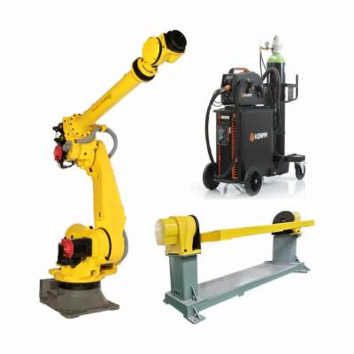 Linha central robótico industrial do braço 6 do robô de soldadura do Mig do arco do CNC de Fanuc R-2000iC/125L com o Positioner para o robô de solda automática