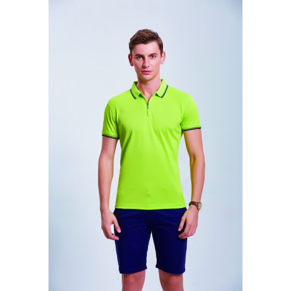 Футболка поло спорта 100% хлопок людей рубашек рукава краткости Flyita Breathable