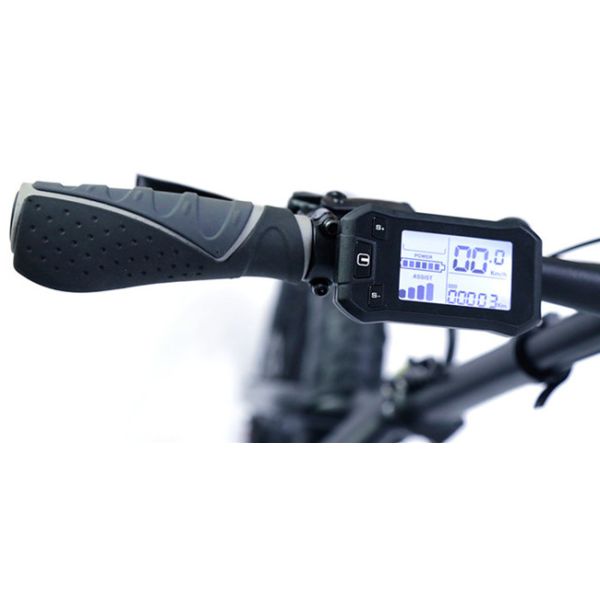 Black Color Battery Electric Folding Bike 8fun Rear Brushless Geared Motor