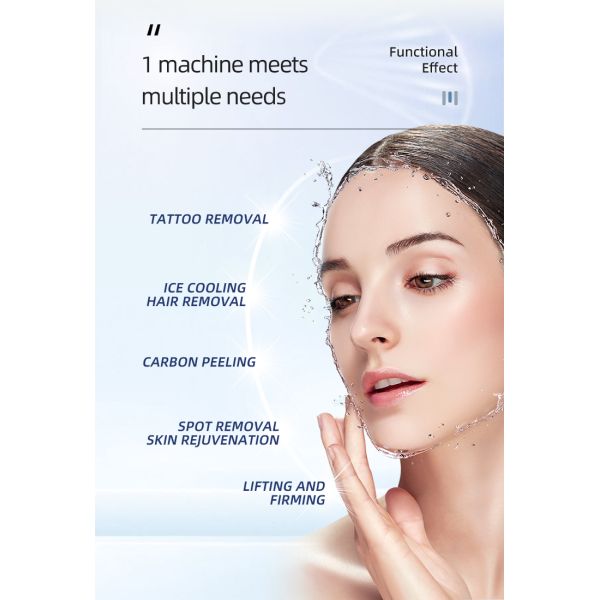 Многофункциональный выбирает лазер 3 Nd Yag IPL Rf в 1 машине удаления татуировки удаления волос