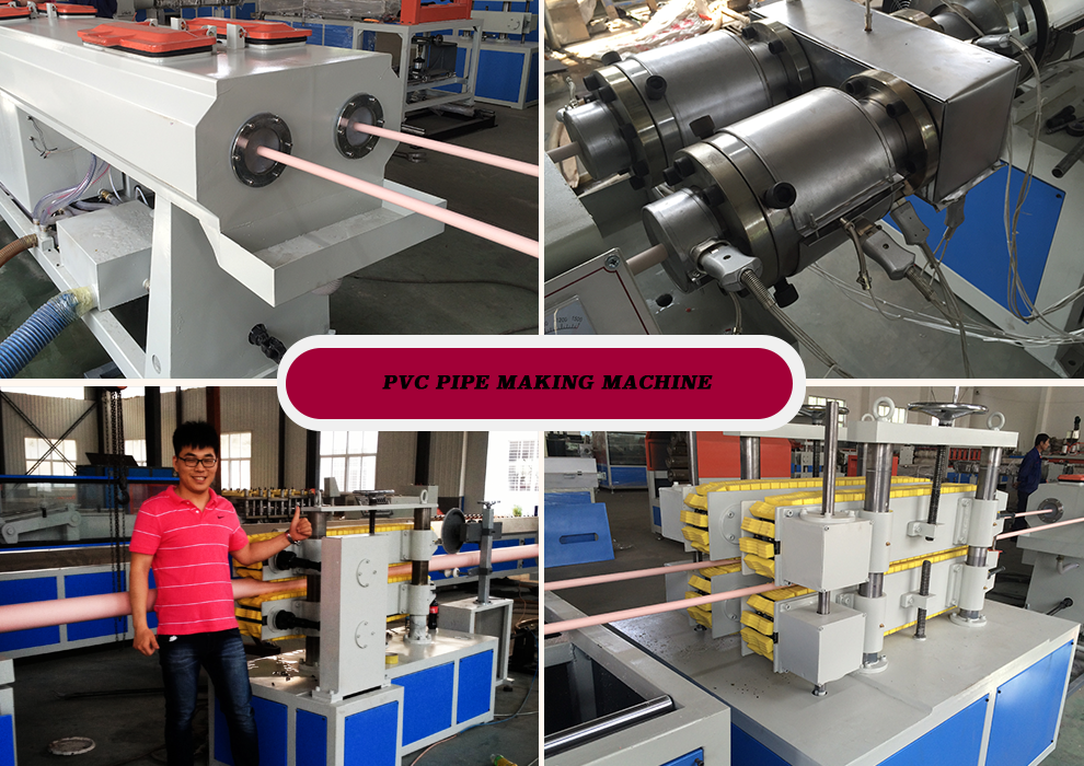 Additive Raw Material PVC Pipe Extrusion Machine for Profile Production