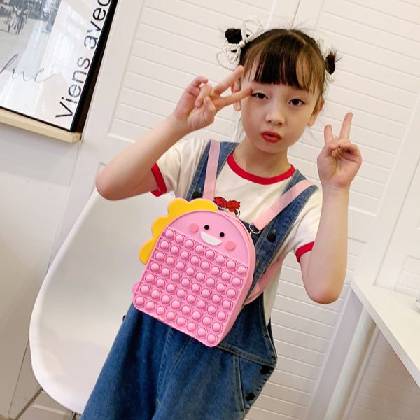 Динозавр мягкий силиконовый карандаш для канцелярских и косметических товаров рюкзак Силиконовый школьный рюкзак