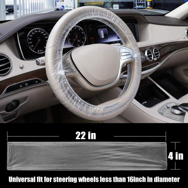 Disposable Plastic Steering Wheel Cover/White Plastic Steering-Wheel Cover Universal 4S Shop Dedicated Show