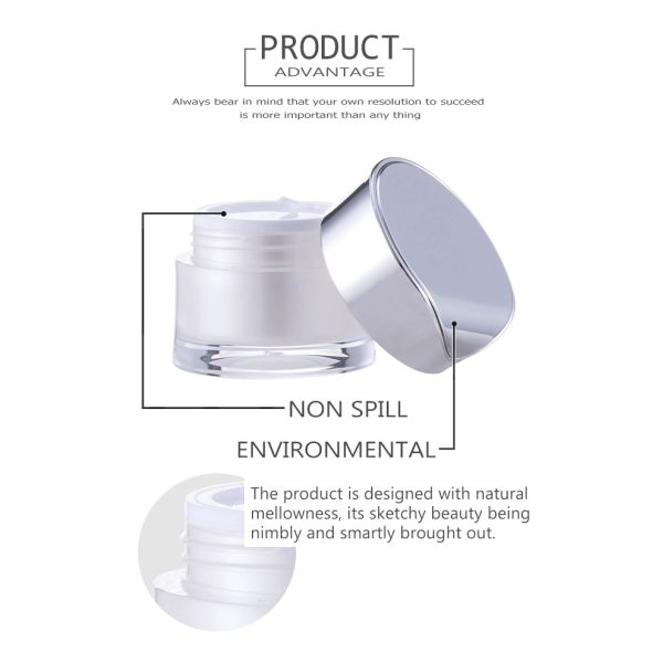 Beauty care empty cream jars PMMA cosmetic cream containers SR-2359B