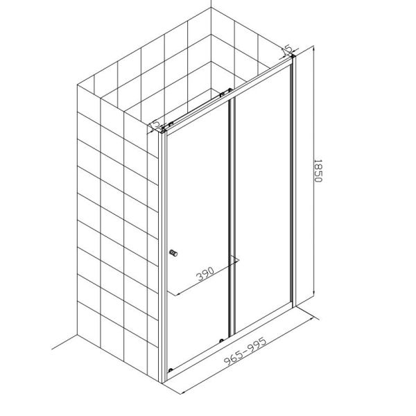 Приложения ливня ванной комнаты раздвижной двери 1200 x 800 для звезды расклассифицировали гостиницы