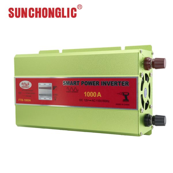 Smart 1000W Modified Sine Wave Power Inverter 12V DC to 110V AC 60Hz Off Grid Inverter