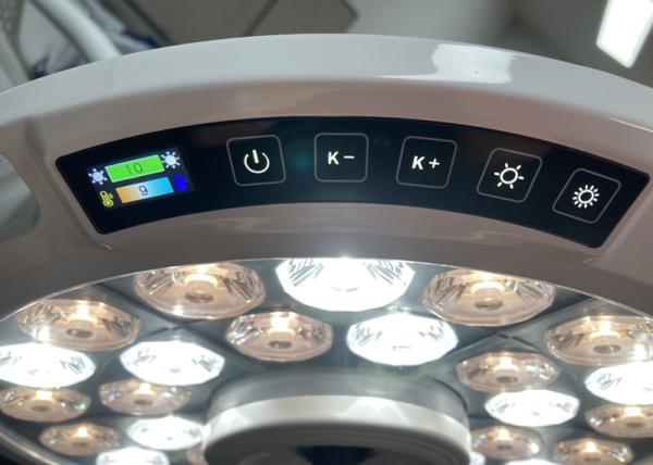 Lámpara quirúrgica LED de doble cabeza, montada en el techo, luz de sala de operaciones