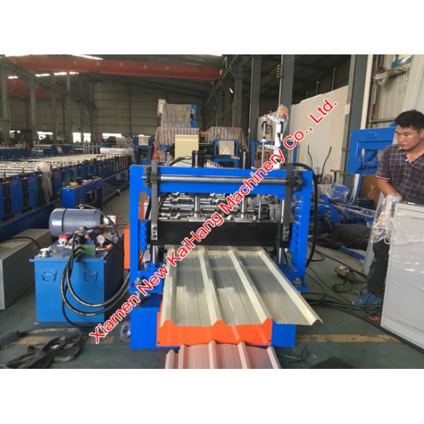 Roof panel roll forming machine for trapezoid panel/ IBR profile/ roofing profile, 0.15mm thickness