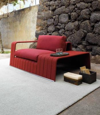 Exquisite Design Courtyard Garden Woven Rope Aluminum Sofa And Bench Chair Set