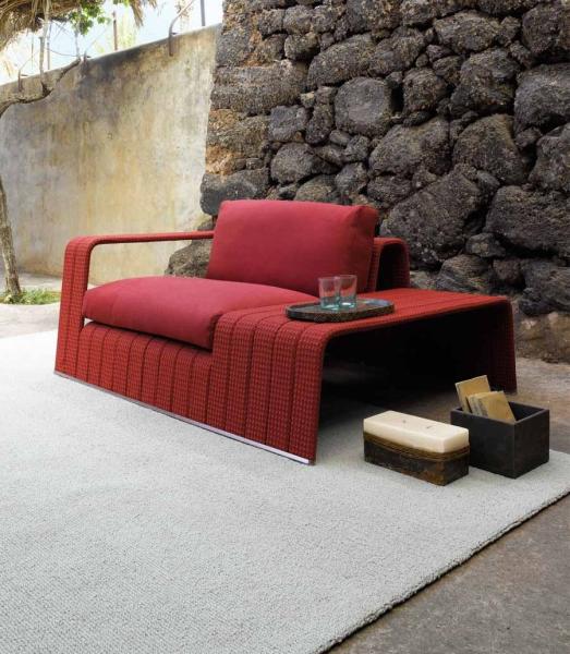 Exquisite Design Courtyard Garden Woven Rope Aluminum Sofa And Bench Chair Set