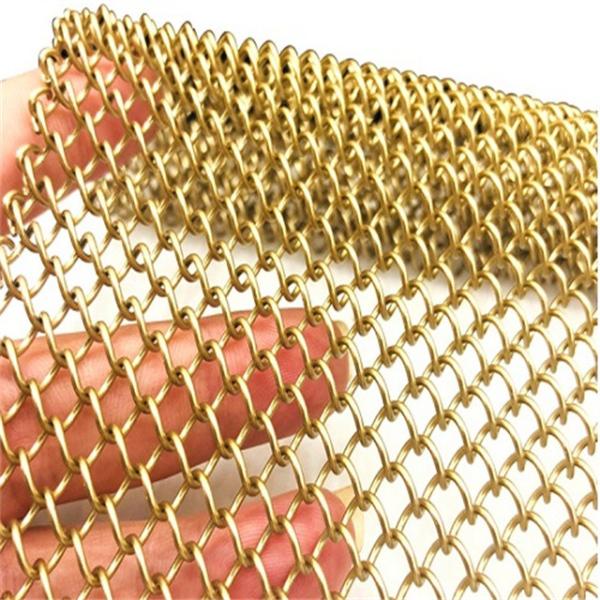 Architectural Spiral Wire For Restaurant Metal Stainless Steel Flat Decorative Link Curtain
