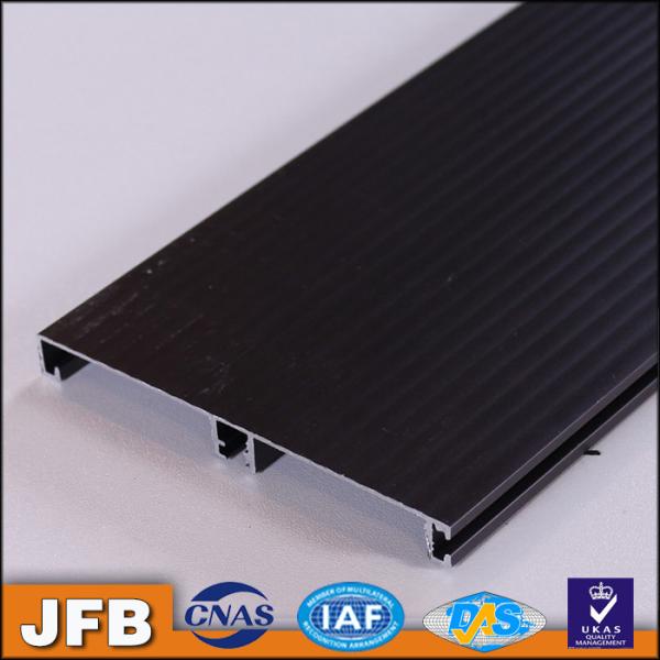 China anodized aluminum profile for kitchen cabinet, hot brush style Kitchen baseboard,aluminum skirting board