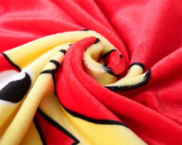 Christmas Flannel Screen Printed Blanket , Warm Polyester Kids Animal Blankets
