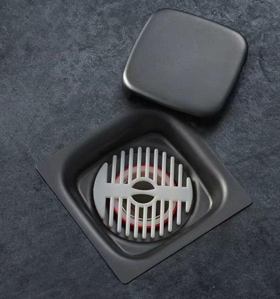 4 Inch Square Commercial Stainless Steel Floor Drains For Kitchen Bathroom Garage