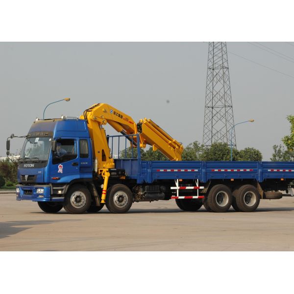 Durable 16 Ton Transporting Articulated Boom Crane , Hydraulic System
