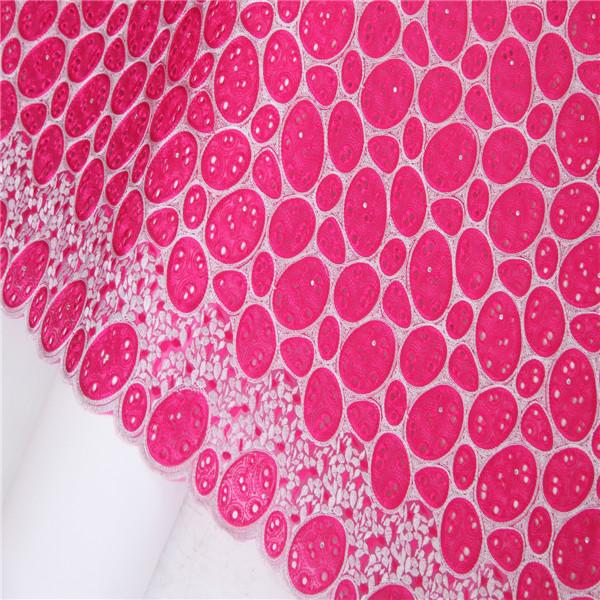 African rhinestones high quality fushia pink with silver double organza lace fabrics