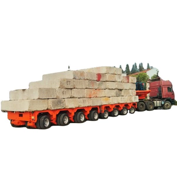 Прицеп с гидравлической рулевой осью для перевозки избыточного веса и тяжелых грузов