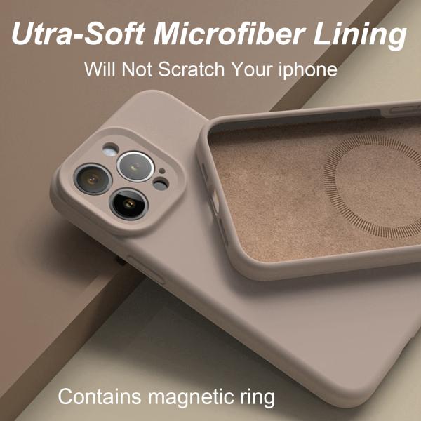 Anti Fingerprint Silicone Phone Case Waterproof Cover With Magsafe