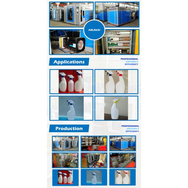 Tipo de palanca máquina que sopla plástica para la botella detergente del HDPE 2L