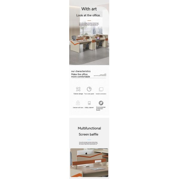 Общая Коммерческая мебель Единый торговый центр Современный модульный рабочий стол для персонала