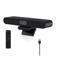 Caméra de conférence 4K Bar vidéo USB tout en un TV PC Bar audio vidéo IA Auto-encadrement Caméra de conférence