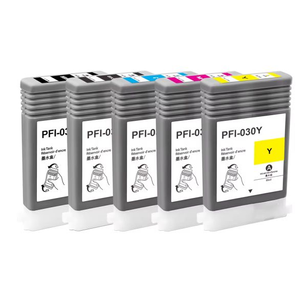 Betcolor PFI-030 Full Colored for Cartridge for Digital Printing Compatible TA-20/TA-30/TM-240/TM-340 Plotters Original Chip