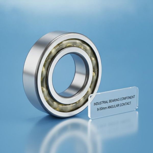 Width 9mm to 50mm Single Row Angular Contact Bearing Component Featuring Grease
