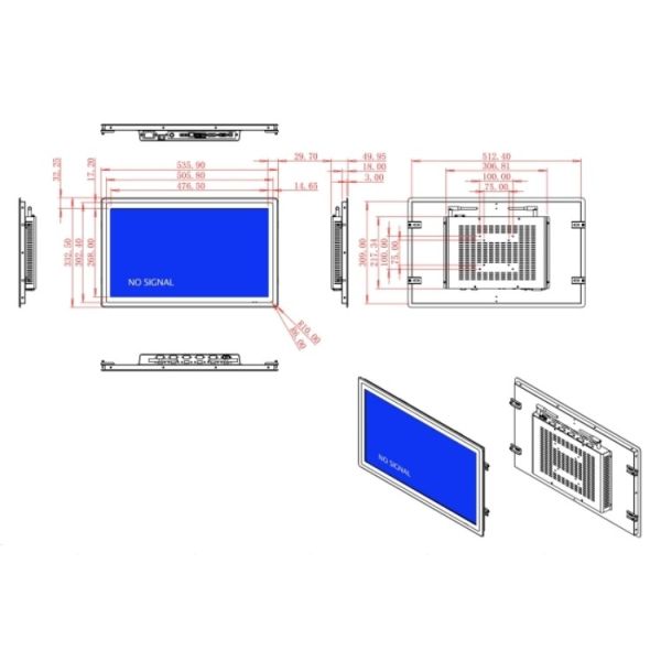 21.5-Inch High-Definition Monitor for Smart City Applications and Digital Signage