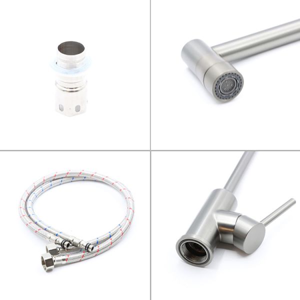 Contemporary Style SUS 304 Pull Down Kitchen Sink Faucet ISO9001