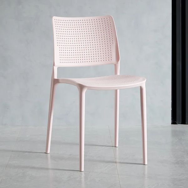 Stackable Outdoor Dining Chair in Colorful PP Plastic Material for Modern Home Furniture W41.5*L55*H79 *SH45.5cm