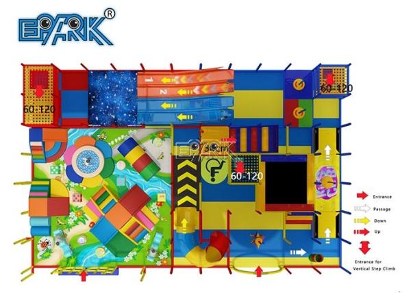 Children Indoor Playground Equipment Trampoline Fun Indoor Playground Kids Play Area