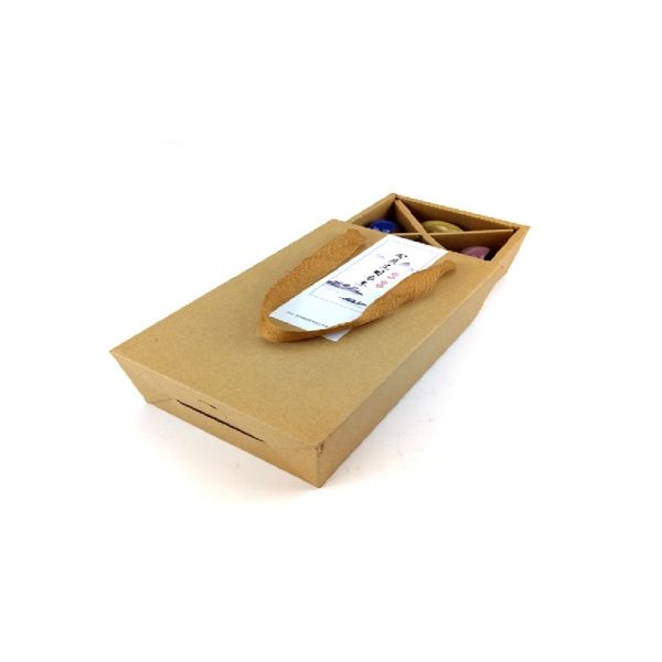Eco friendly Kraft Paper Tea Packing Box Recycled Natural Tea Set