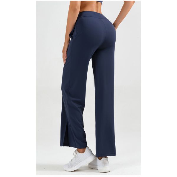 Pantalon de yoga de fusée pour des femmes avec le logo fait sur commande de poches