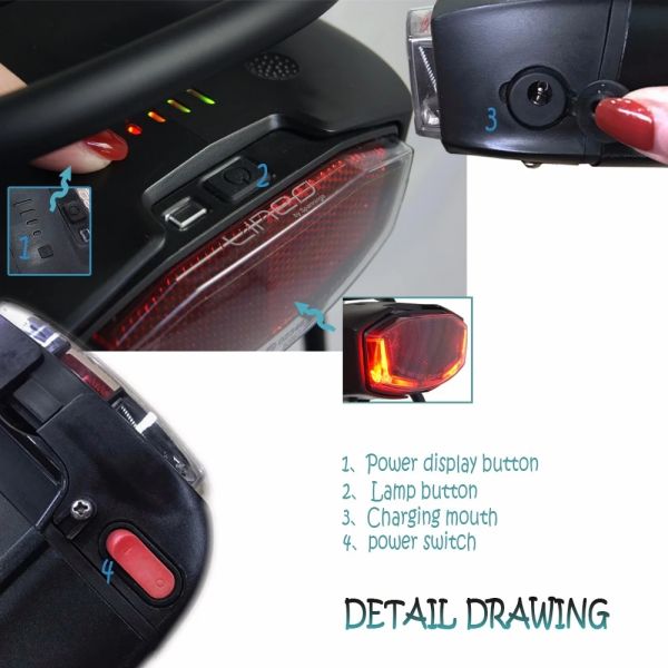 Rechargeable Electric Bike Lithium Battery Safe Reliable 36V 14.5Ah Environment Friendly