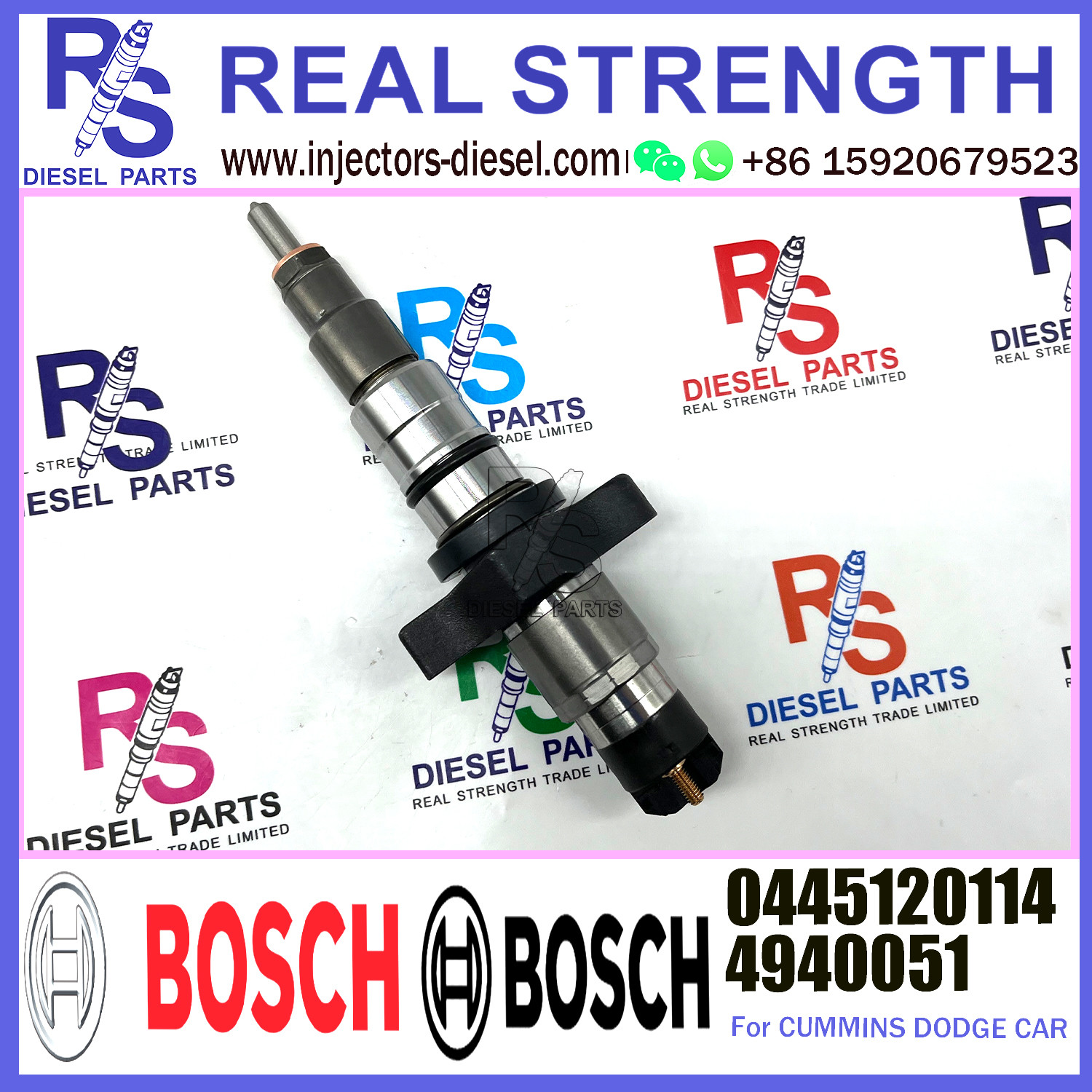 Инжектор 0445120114 BOSCH дизельный ИНЖЕКТОР топлива 0445120114 4940051 двигателя дизеля 4940051 для двигателя ДОДЖА CUMMINS