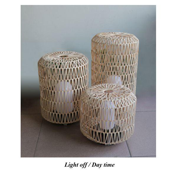 Outdoor Lawn Rattan Garden Lanterns Ip44 Water Resistant For Hotel