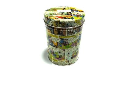 Latas de lata relativas à promoção do folha-de-flandres