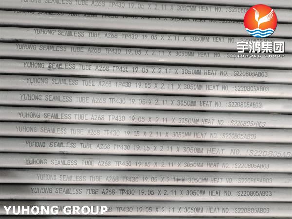ASME SA268 TP430 1.4016 Stainless Steel Seamless Heat Exchanger Tube