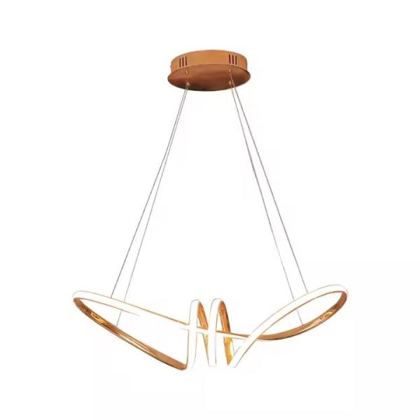 Chandelier à LED moderne plaqué en or pour salle à manger cuisine salle de séjour maison décoration chandelier