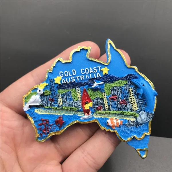 Souvenir Gift Cool Fridge Stickers Local Landmark Building
