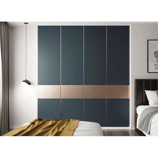 Modern Particle Board Shaker Style Wardrobe Doors 22mm Dark Grey Matte Finish
