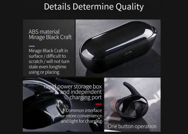 ABS True Best Noise Cancelling Earbuds / IPX7 Waterproof Bluetooth Stereo Earphone