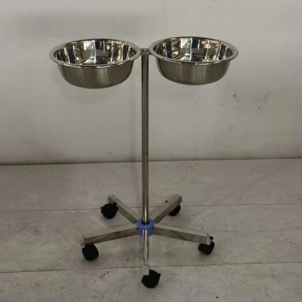 Table de soins en acier inoxydable Table d' instruments chirurgicaux Table réglable en hauteur
