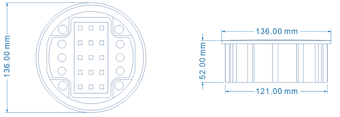 IP68 Embedded Solar Powered Road Studs Aluminium Shell Underground Solar Light