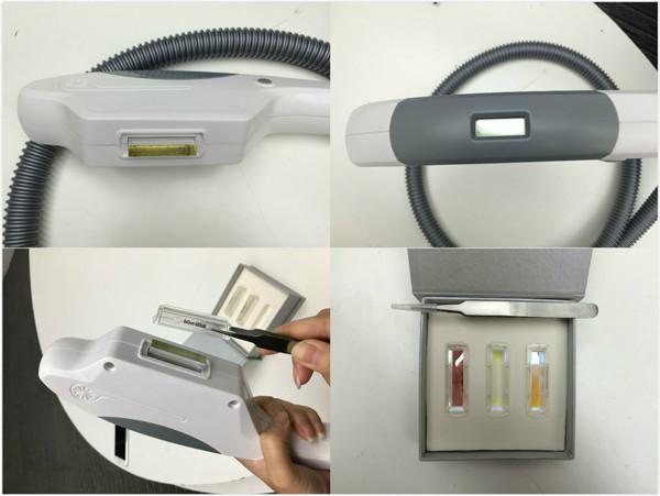 8×40mm spot size portable ipl hair removal machine with sapphire crystal, will transfer energy maximum without loss