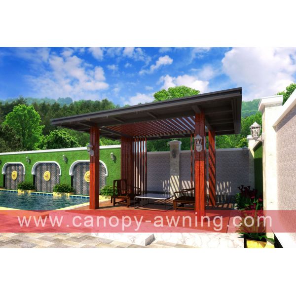 super durable beautiful prefabricated Public garden park hotel Aluminium metal gazebo pavilion canopy sunshade shelter