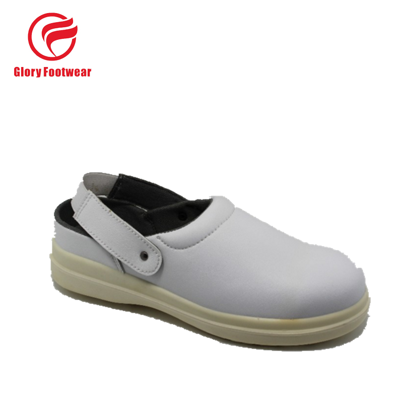 Comfortable Non Skid White Chef Shoes For Cooks , Micro Fiber White Chef Clogs