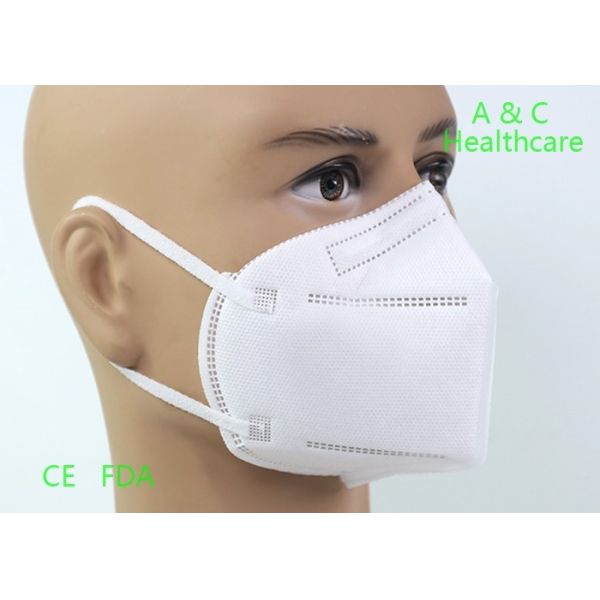5 Layers Ffp2 Valved Mask Disposable Non Woven Face Mask Anti Virus 95% Filtration