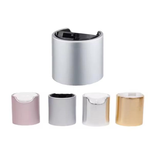 20mm 24mm 28mm Silver Disc Top Cap Plastic Cover Screw Pressure Cap